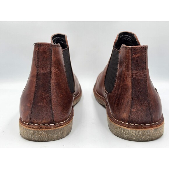 Kenneth Cole Reaction BROWN LEATHER Chelsea Boots Slip On Mens Size 11 main image 5